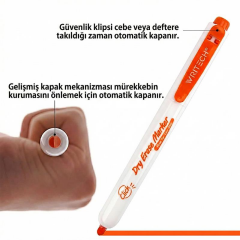 WRITECH BASMALI TAHTA KALEMI TURUNCU W-709