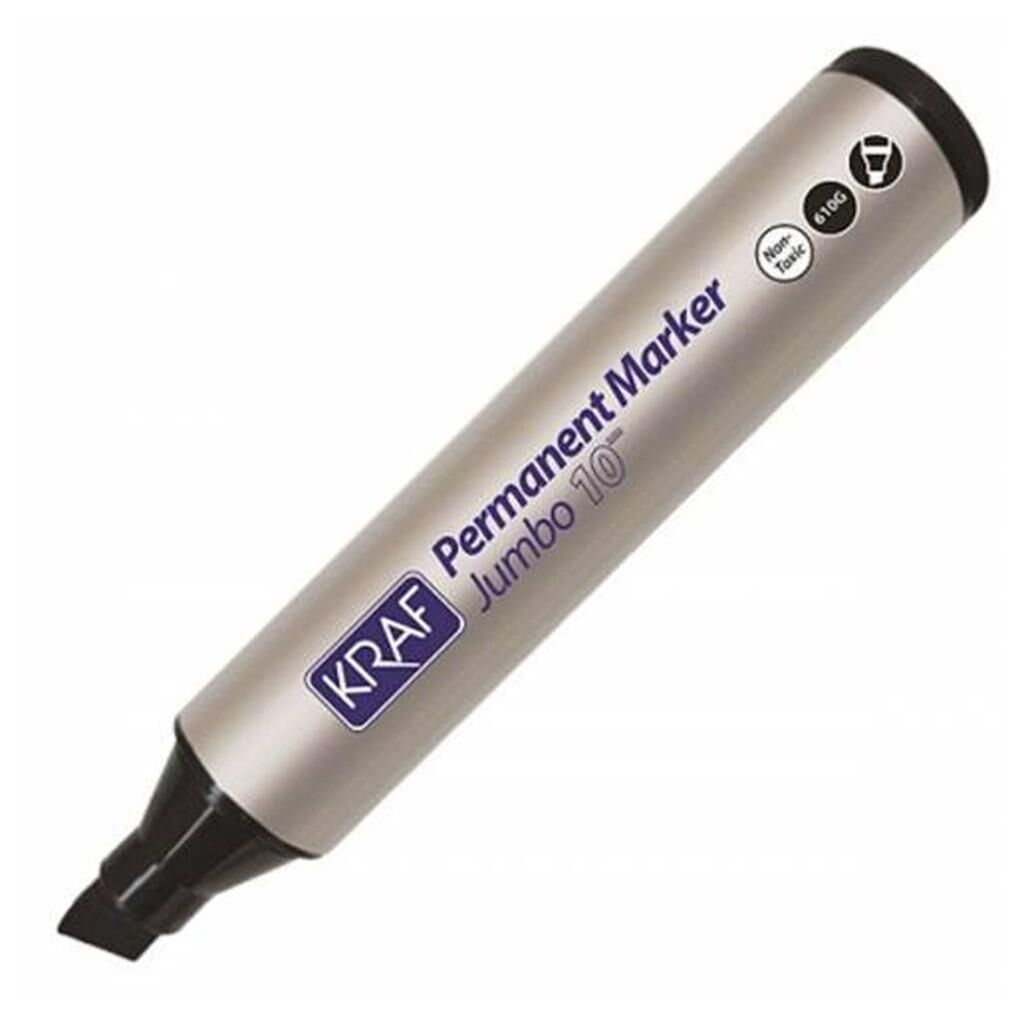 KRAF PERMANENT MARKOR JUMBO 10MM 610G SIYAH