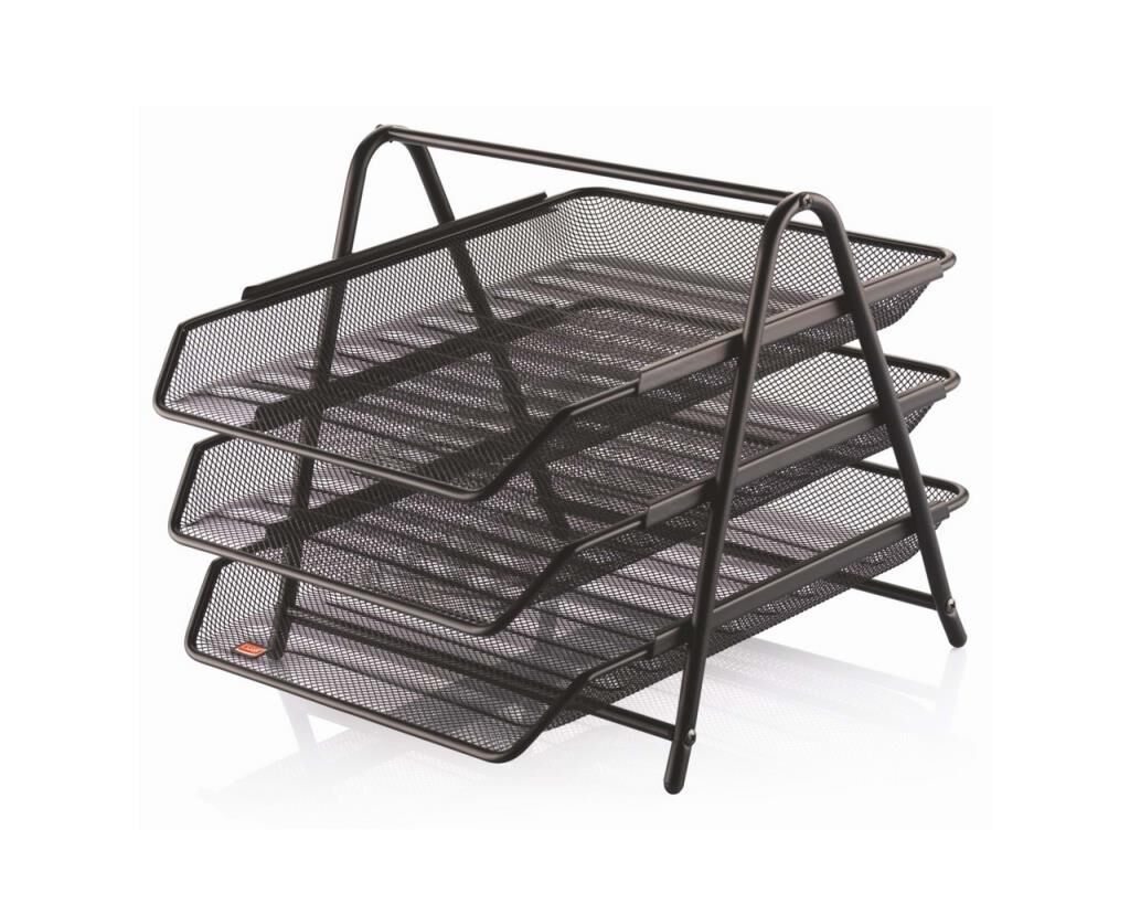 CASSA METAL EVRAK RAFI PERFORE 3LU SIYAH/GUM(8933)