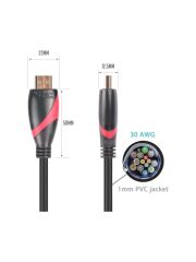 VCOM CG525-R-3.0 SIYAH 3MT 1.4V HDMI-M/HDMI-M KABL