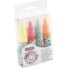 GLOBOX FOSFORLU KALEM RUJ DESENLI 4 LU (2917)