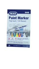 MAS PAINT MARKER DEMIRBAS KALEMI 6 LI BEYAZ 6448