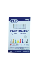 MAS PAINT MARKER DEMIRBAS KALEMI 6 LI BEYAZ 6448
