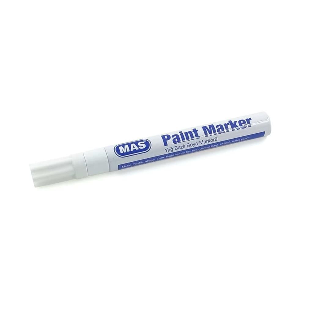 MAS PAINT MARKER DEMIRBAS KALEMI BEYAZ 6448 1'LI
