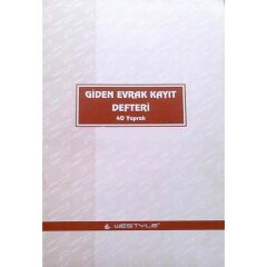 ARMAT GIDEN EVRAK KAYIT DEFTERI 40YP. KARTON(0227)