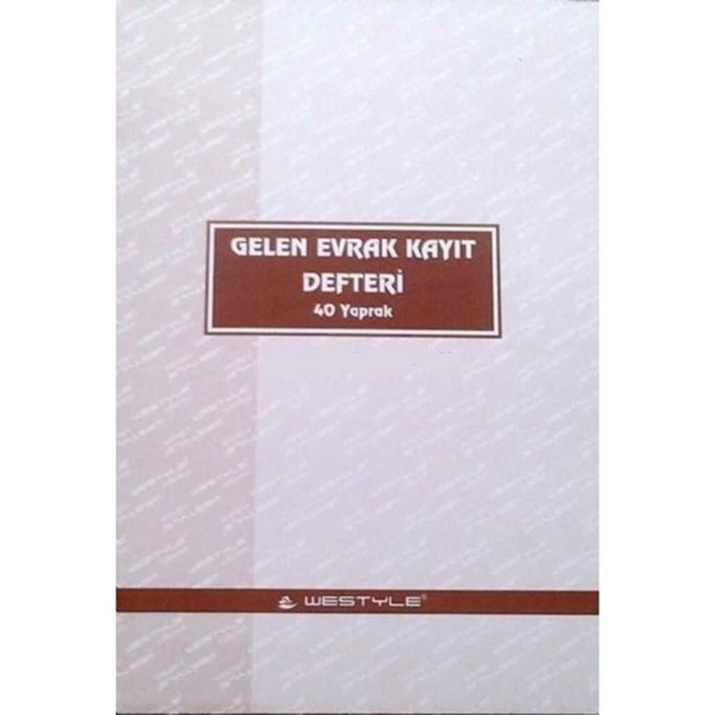 ARMAT GELEN EVRAK KAYIT DEFTERI 40YP. KARTON(0226)