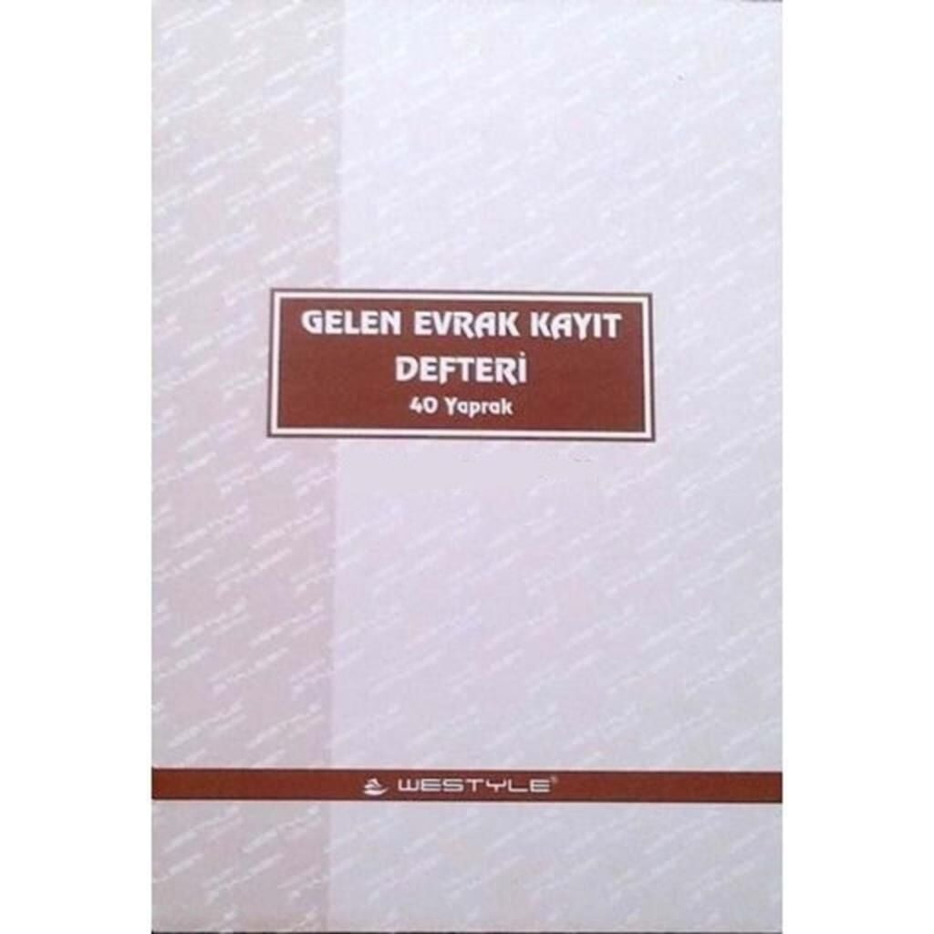 ARMAT GELEN EVRAK KAYIT DEFTERI 40YP. KARTON(0226)