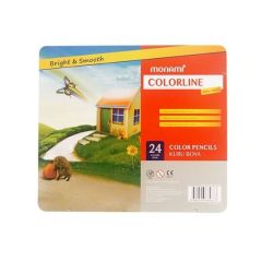 MONAMI KURUBOYA COLORLINE METAL KUTU 24 RENK