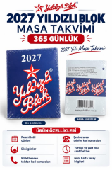 YILDIZLI BLOK MASA TAKVIMI(365 GUNLUK)2027