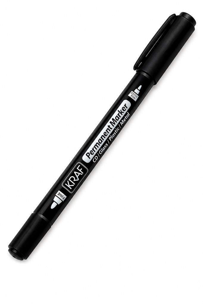 KRAF ASETAT KALEMI TWIN CIFT UCLU SIYAH (250G)