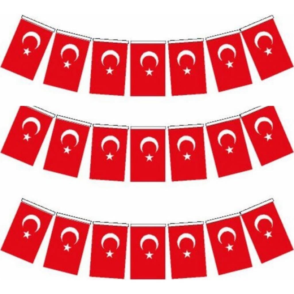 VATAN KAGIT BAYRAK IPLI ORTA 8X12CM 50 LI (807)