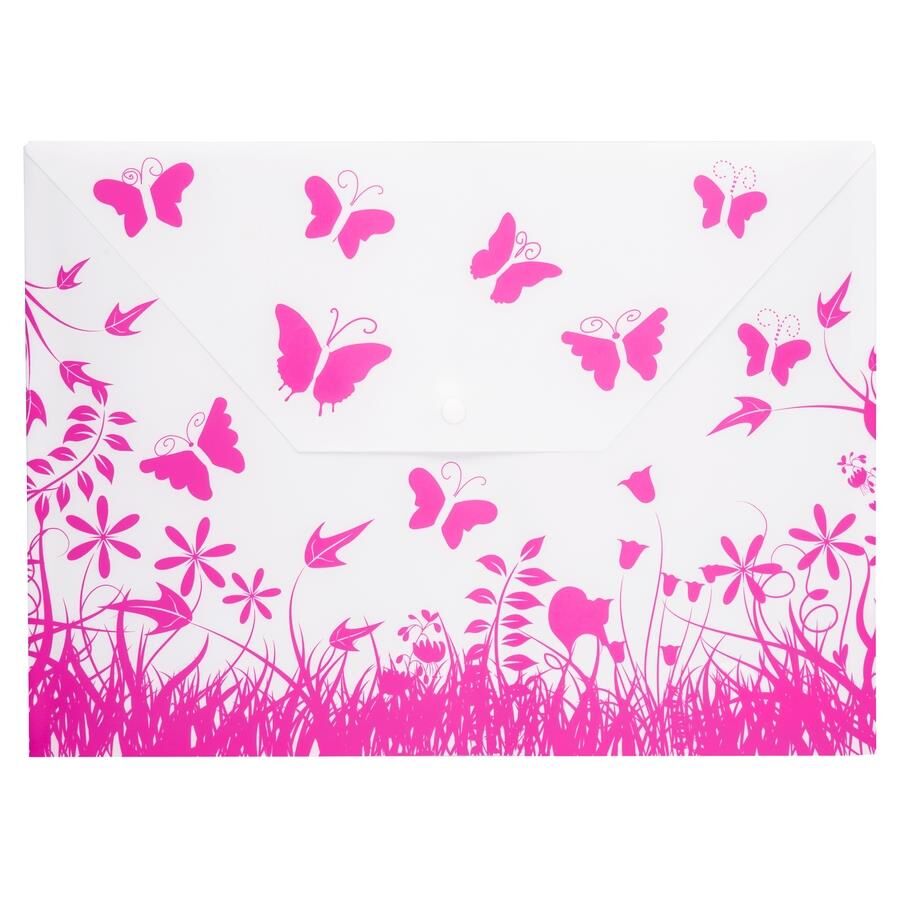 BIGPOINT KELEBEK DESENLI EVRAK DOSYASI CITCITLI PE