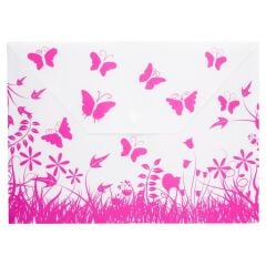 BIGPOINT KELEBEK DESENLI EVRAK DOSYASI CITCITLI PE