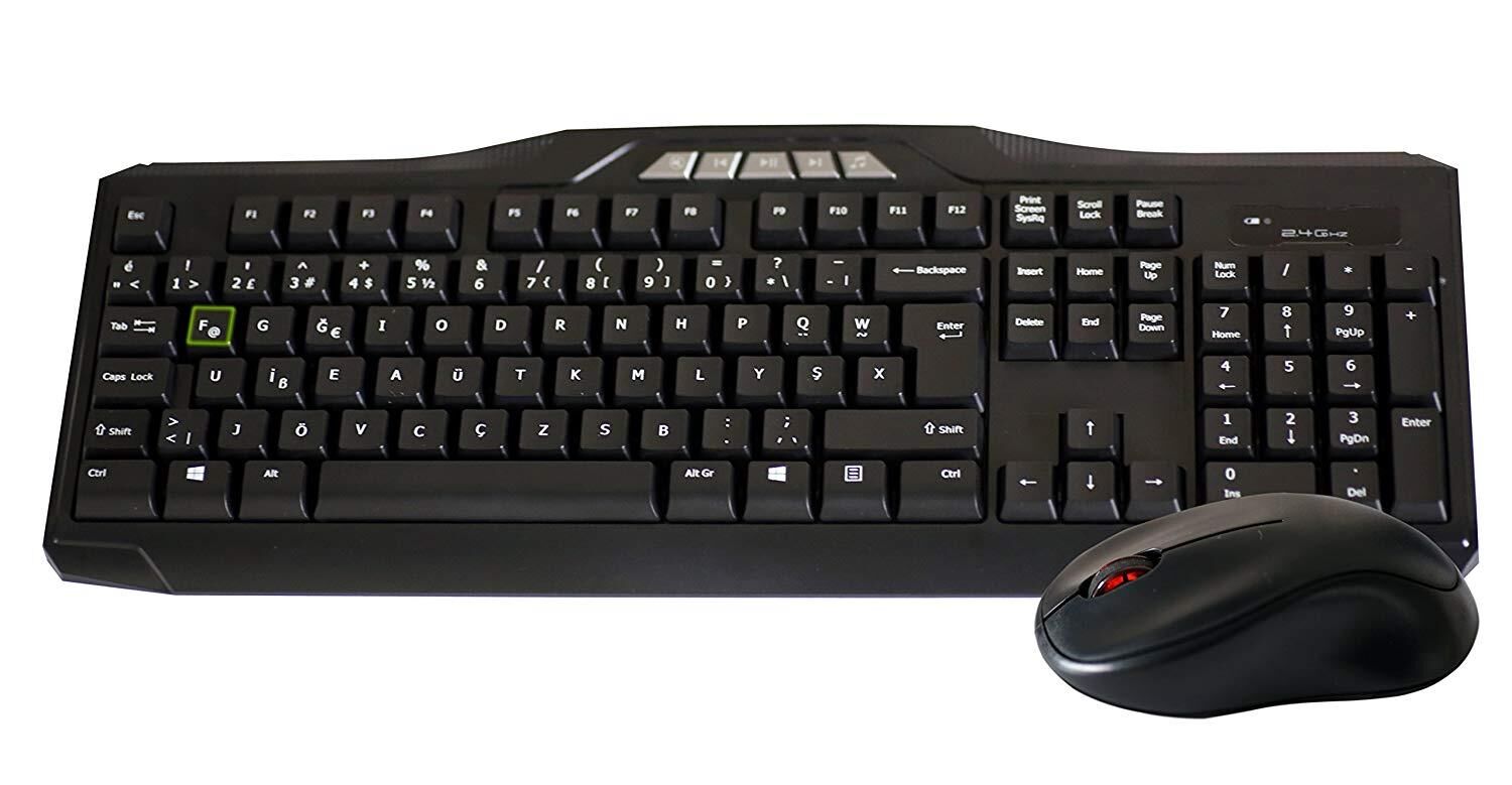 ELBA F USB  KABLOSUZ KLAVYE + MOUSE SET (EC-266F)