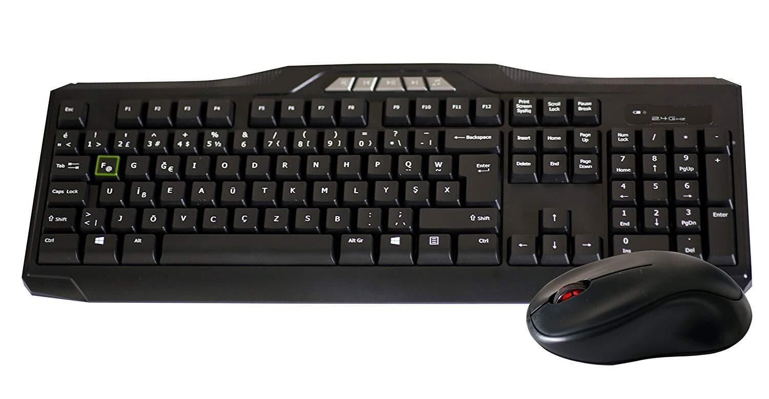 ELBA F USB  KABLOSUZ KLAVYE + MOUSE SET (EC-266F)