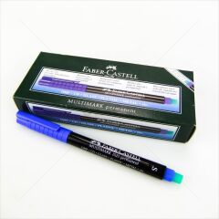 FABER PERMANENT ASETAT KALEMI S MAVI 10 LU KUTU