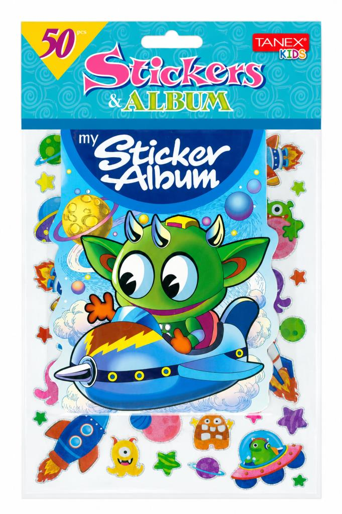 TANEX STICKER TNX-25455 TATLI UZAY CANAVARI ALBUMU