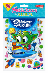 TANEX STICKER TNX-25455 TATLI UZAY CANAVARI ALBUMU