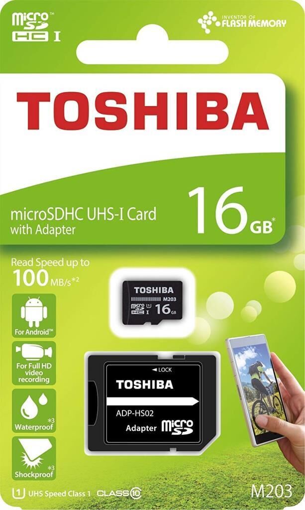 TOSHIBA M203 16GB SDXC UHS1 MICRO SD KART CLASS 10