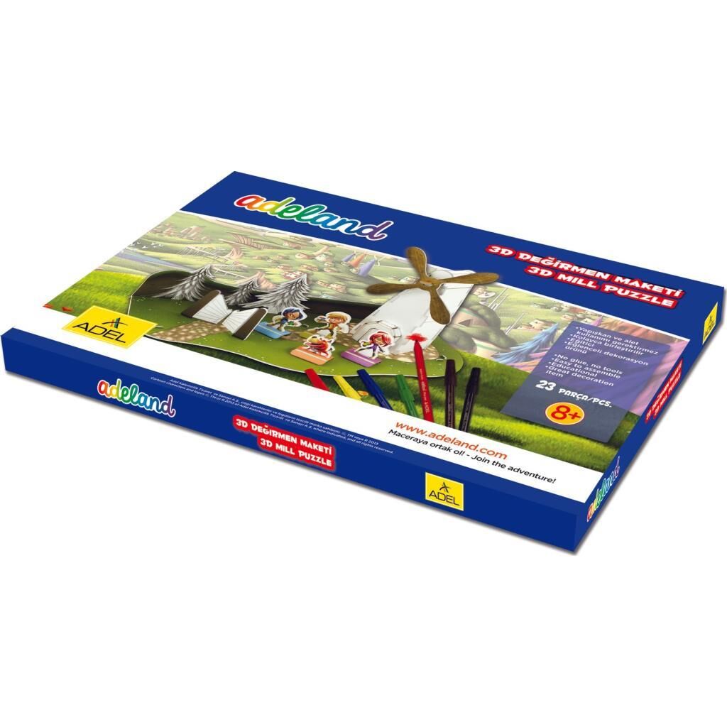 ADELAND PUZZLE 3 BOYUTLU DEGIRMEN MAKETI(434544400